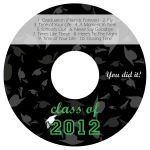Hats Off CD DVD Graduation Labels